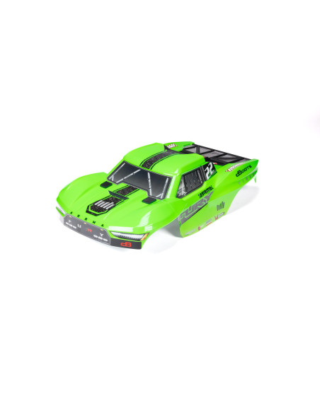 1-10 Clipless Painted Trimmed Body Set with Decals  Green: FURY 2WD