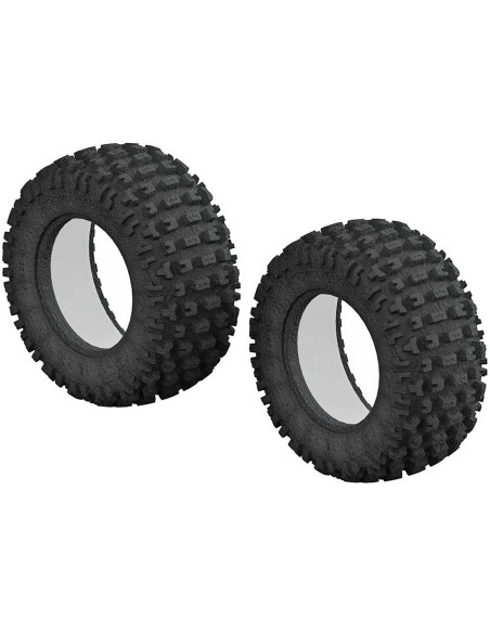 1-10 dBoots Fortress Short Course Front-Rear 3.0-2.2 Tire & Inserts (2)