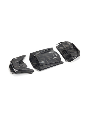 1-7 Exterior Body Panels Painted  Black Camo:...