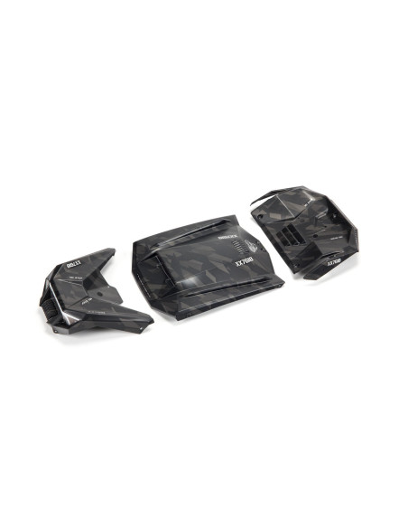 1-7 Exterior Body Panels Painted  Black Camo: FIRETEAM