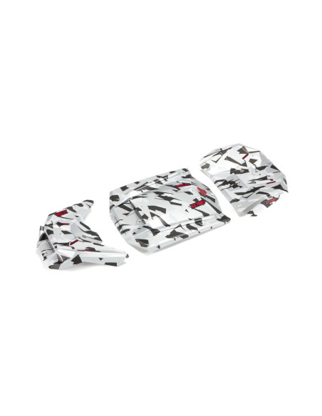 1-7 Exterior Body Panels Painted  White Camo: FIRETEAM