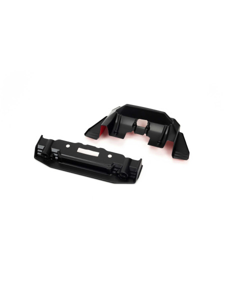 1/7 Painted Splitter And Diffuser  Black and Red: FELONY 6S BLX