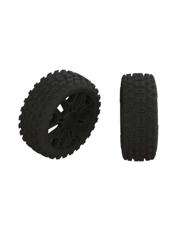 1-8 2HO Front-Rear 3.3 Pre-Mounted Tires  17mm...
