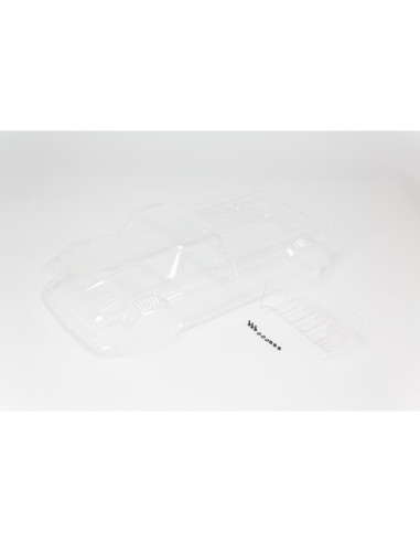 1-8 Clear Body with Decals: INFRACTION 4X4 3S