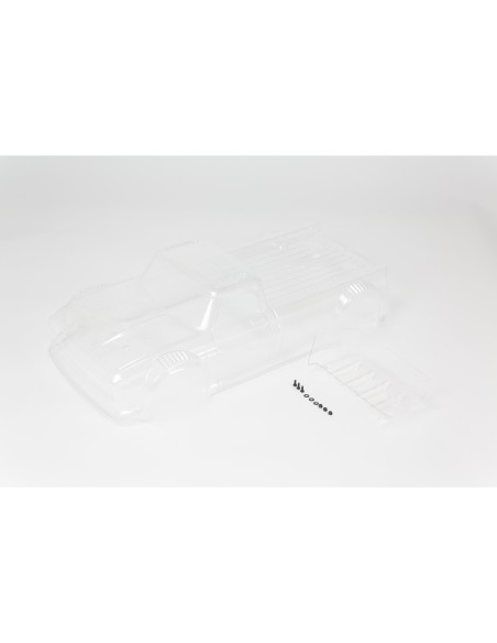 1-8 Clear Body with Decals: INFRACTION 4X4 3S