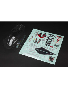 1-8 Clear Body with Decals:...