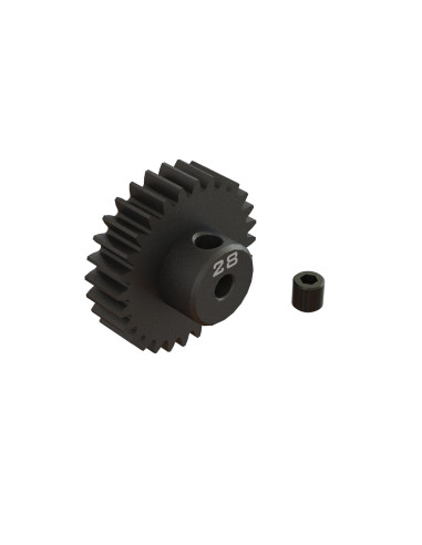 28T 0.8Mod 1/8" Bore CNC Steel Pinion Gear