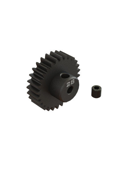 28T 0.8Mod 1/8" Bore CNC Steel Pinion Gear