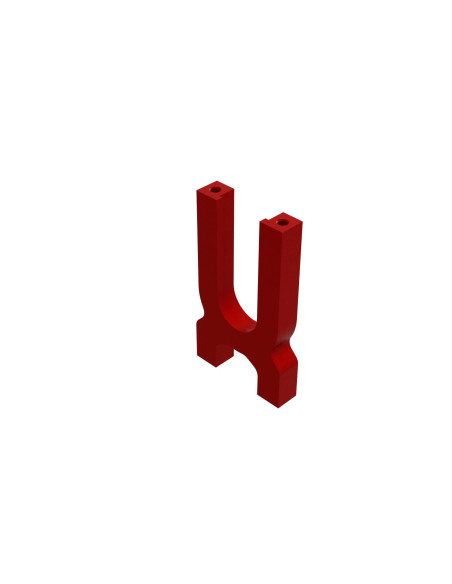 Aluminum Center Diff Holder  Red