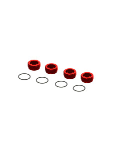 Aluminum Front Hub Nut Red...