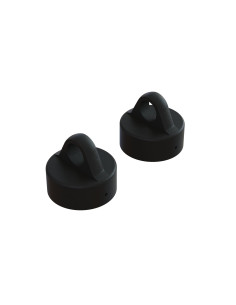 Aluminum Shock Cap  Black (2)