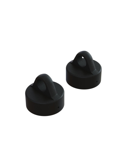 Aluminum Shock Cap  Black (2)