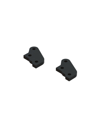 Aluminum Steering Plate B  Black (2)