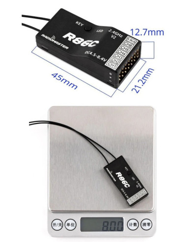 Receptor R86C V2 RadioMaster 2.4Ghz