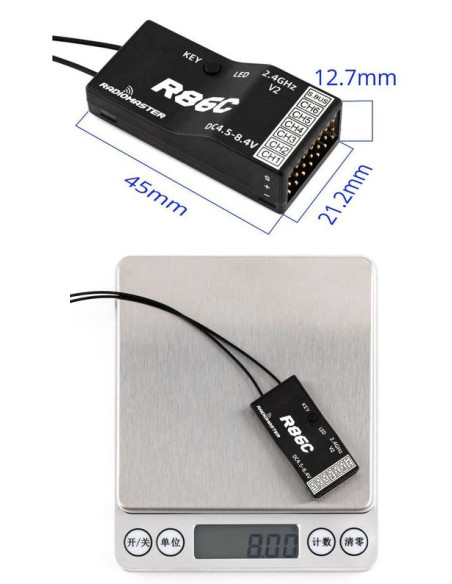 Receptor R86C V2 RadioMaster 2.4Ghz