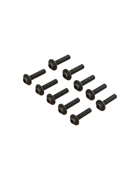 BUTTON HEAD SCREW FLANGED M4x18mm V2