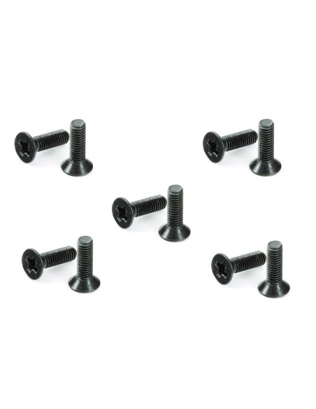 Flat Head Cross Machine Screw 3x10mm (10)