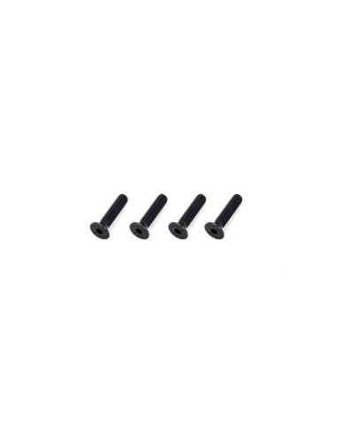 Flat Head Hex Machine Screw M4x18mm (4)