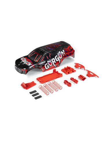 GORGON Painted Decaled Trimmed Body Set  Black...