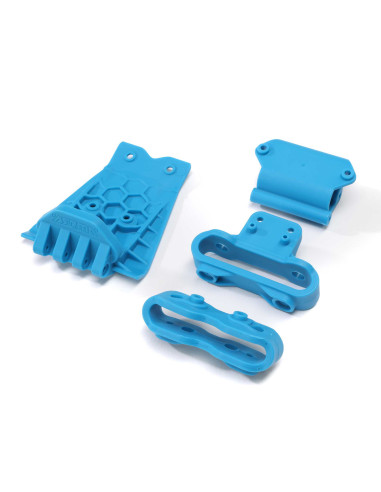Lower Skid And Bumper Mount Set  Blue