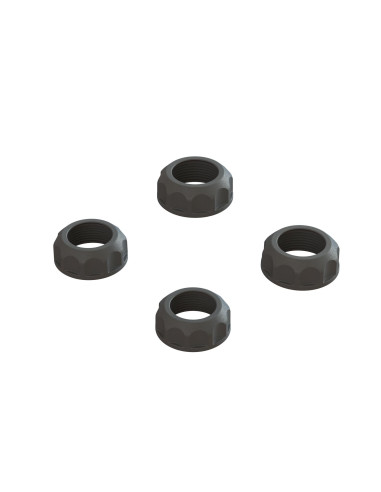 Shock Cap (4): 4X4  Black