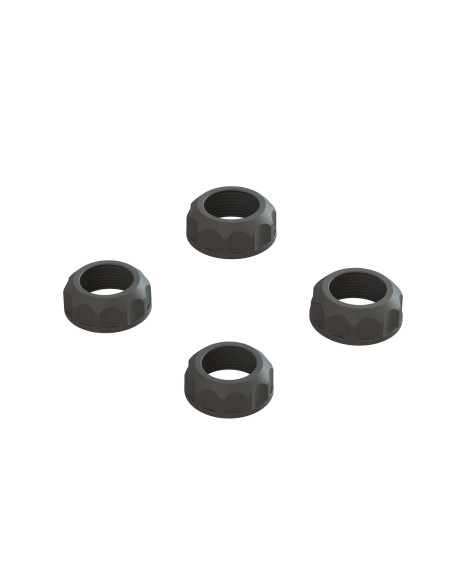 Shock Cap (4): 4X4  Black