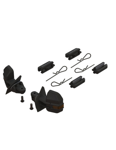 Wing mirror and door handle set