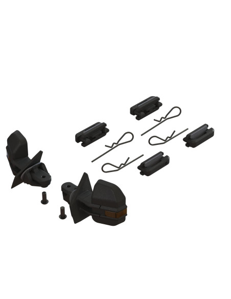 Wing mirror and door handle set
