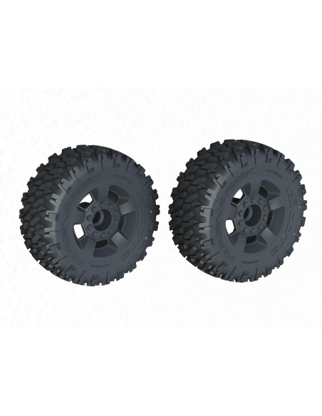 dBoots 'Ragnarok MT' Tire Set Glued  Black (2)