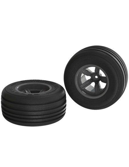 1-10 Dirt Runner ST Front 2.2-3.0 Pre-Mounted Tires  12mm Hex  Black (2)
