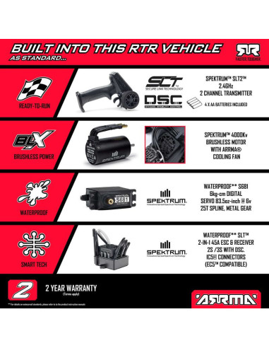 1-10 VORTEKS 223S DSC 2WD RTR Brushless Stadium...