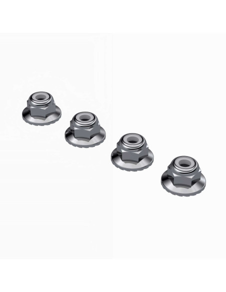 Wide Flanged Nyloc Nut M4 (4)