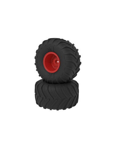 dBoots Chevron MT Tire Set  Glued  Red