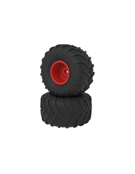 dBoots Chevron MT Tire Set  Glued  Red