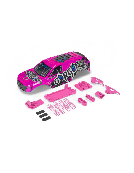 GORGON Painted Decaled Trimmed Body Set Pink-Black