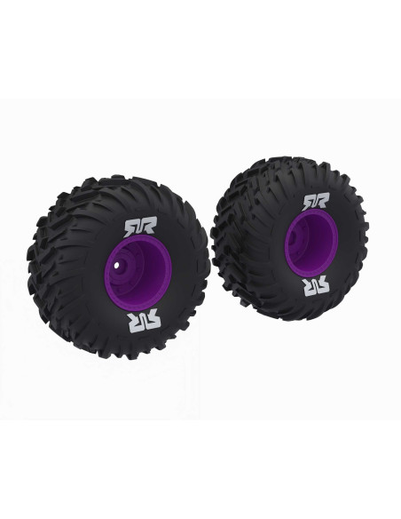 dBoots Cut Chevron MT Tire Set Glued  Purple