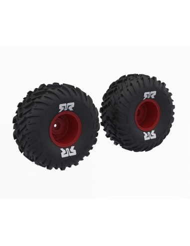 dBoots Cut Chevron MT Tire Set Glued  Red