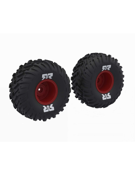 dBoots Cut Chevron MT Tire Set Glued  Red