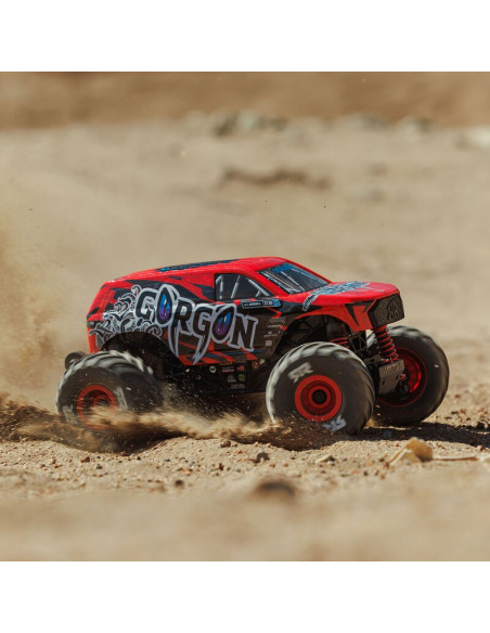 1-16 GORGON GROM 4X4 RTR Brushed Monster Truck (Battery & Charger Included)  Red