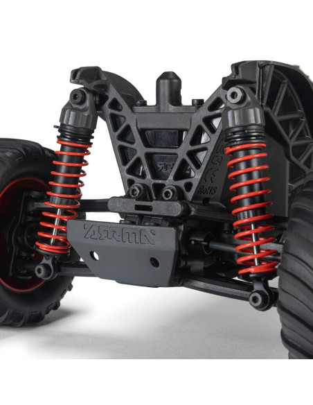 1-16 GORGON GROM 4X4 RTR Brushed Monster Truck (Battery & Charger Included)  Red