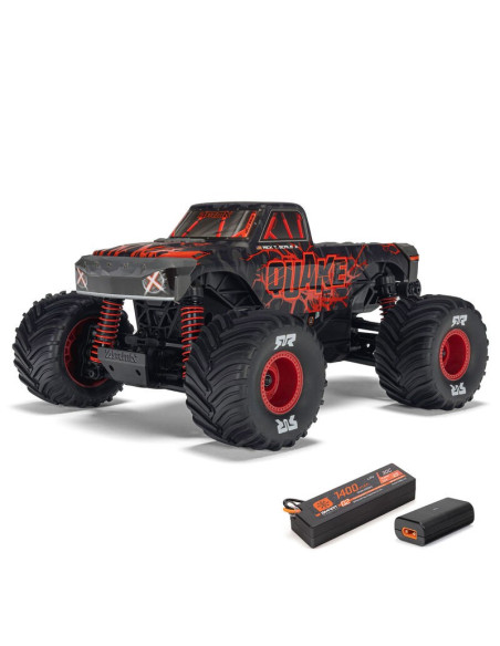 1-16 QUAKE GROM 4X4 RTR Brushed Monster Truck (Battery & Charger Included)  Red
