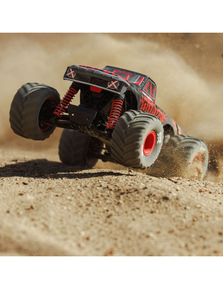 1-16 QUAKE GROM 4X4 RTR Brushed Monster Truck (Battery & Charger Included)  Red