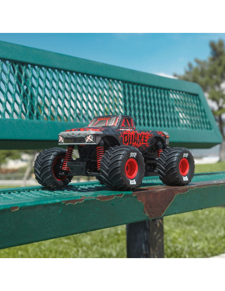 1-16 QUAKE GROM 4X4 RTR Brushed Monster Truck (Battery & Charger Included)  Red