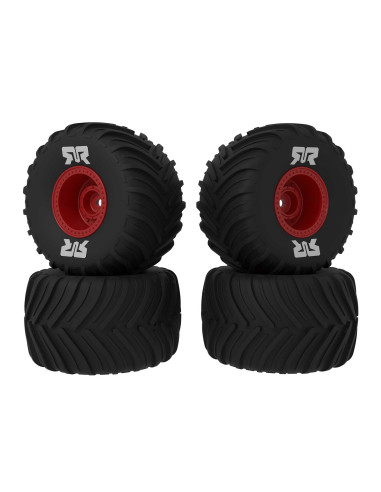 dBoots Chevron MT Tire Set Glued  Red (2...