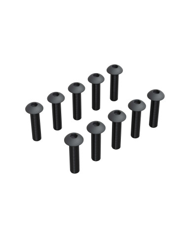 M2.5x12mm Button Head Screw With M3 Head (10)