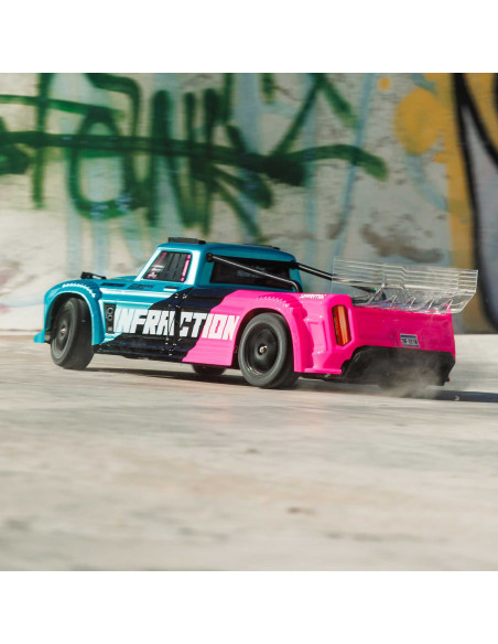 1-8 INFRACTION 223S DSC 4X4 RTR Brushless All-Road Street Bash Truck  Teal-Pink