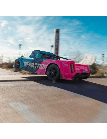 1-8 INFRACTION 223S DSC 4X4 RTR Brushless All-Road Street Bash Truck  Teal-Pink