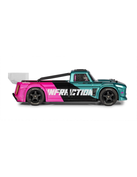 1-8 INFRACTION 223S DSC 4X4 RTR Brushless All-Road Street Bash Truck  Teal-Pink