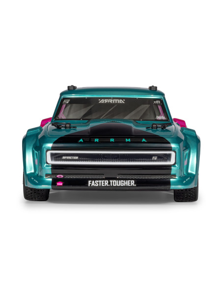 1-8 INFRACTION 223S DSC 4X4 RTR Brushless All-Road Street Bash Truck  Teal-Pink