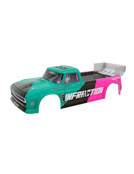 INFRACTION 4X4 Al-Road 3S BLX Painted Decaled Trimmed Body (Teal-Pink)